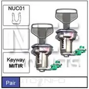 Nice Door Lock Barrel - Pair, NDL44E