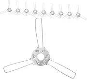 ARTIBETTER Metal Spring Clip Lampshade Bracket 3 Fork Fixing Clip for DIY Lampshade Adapter