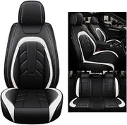 DELPOS Replacement for Car Seat Covers Universal Full Set Accessories for Honda HR-V/HR-V/HR-V/HR-V Sport/HR-V e:HEV/Insight(ZE1)/Insight(ZE2)/Insight Car Accessories, Black White