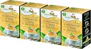 Nature's Guru Instant Cardamom Chai Tea Drink Mix Sweetened 10 Count Single Serve On-the-Go Drink Packets (Pack of 4)