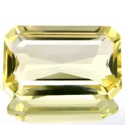 Andesine 7.76ct IF-Flawless Natural Yellow Andesine Labradorite Perfect Octagon