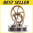 Stirling Engine Motor Steam Kit - Temperature-Powered Mechanical Model for Kids