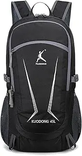 Blelsa Folding Backpack Backpack Lightweight Backpack Hiking Backpack for Travel Hiking Black