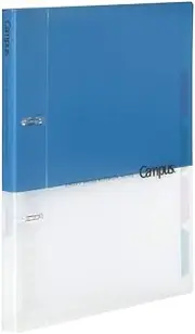 Kokuyo Campus 2-Ring Loose Leaf Binder, B5, 2 Holes, Up to 100 Sheets, Blue, Japan Import (RU-PP358B)