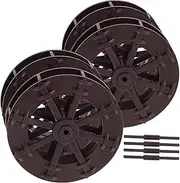 4pcs Water Wheel DIY Water Fountain Dollhouse Decor Fish Tank Decoration Fish Tank Accessories Educational Spinning Wheel Water Drop Wheel Plastic Light Brown