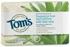 Toms of Maine Natural Beauty Bar Soap with Aloe Vera Fragrance Free 5 oz 12 Pack