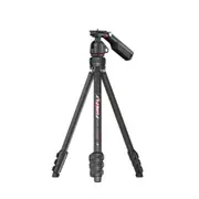 FireFly FVT-04 Compact Video Tripod Flip Lock Legs Camera Holder 135cm Black