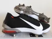 NIKE FORCE ZOOM TROUT 7 PRO BLACK-WHITE "BASEBALL CLEATS" SZ 9.5 [CQ7224-009]