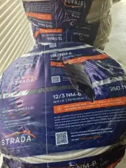 12/3 Electrical Wire 250 Ft Copper-Clad Aluminum