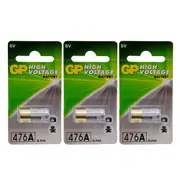 3pc GP 6V Alkaline Battery 105mah Multi Purpose/Single Use f/ Toys/Clocks/Radios
