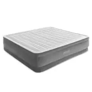 Intex Inflatable Elevated Comfort Airbed W/Built-In Pump Indoor Outdoor 18" King