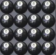 (16-Pack)2-1/4" Regulation Size #8 Pool Ball Bid My Other Auction Set 69.99