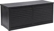 [Gardeon] Outdoor Storage Box Container Cabinet Bench, 490L Extra Large Lockable Tool Toy Deck Boxes Chest Garden Shed Storages Ottoman Chair Seat Patio Indoor Furniture, with Handles Black