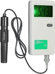 Mingzhe pH Meter High Precision Portable pH Tester Backlight Display Water Quali Tester for Laboratory Drinking Water Hydroponics Aquarium Swimming Pool White PH-3012B
