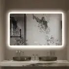 Horizontal LED Mirror 130x80cm Frameless Frosted Defogger Touch Sensor Dimmable