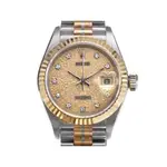 ROLEX勞力士 69179B 蠔式恒動日誌18K彩虹金女用腕錶