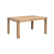 Dining Table 180cm Medium Size with Solid Acacia Wooden Base in Oak Colour