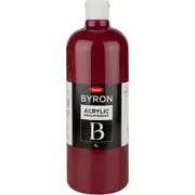 Jasart Byron 1L Acrylic Paint Bottle Medium-Bodied Art/Craft Painting Magenta