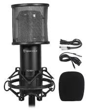 Rockville RCM01 PC Podcast Podcasting Recording Microphone Mic+Mount+Pop Filter