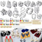 126 Pcs Polymer Clay Cutters Set Stainless Steel Clay Earring Cutters with xiKNc