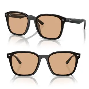 【RayBan 雷朋】大鏡片膠框太陽眼鏡 黃奇斌代言款(RB4392D 601/87、 645087、 601/93 601/80多款選擇)