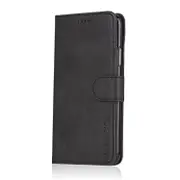 For iPhone XR Calf Texture Horizontal Flip Leather Case, with Holder & Card Slots & Wallet(Black)