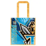 Gold Coast Titans NRL Laminated Carry Shopping Grocery Bag Fathers Day Gift