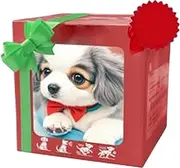 My Realistic Robot Puppy, Realistic Robot Dog Electronic Toy with Walking and Barking, Soft Plush Simulation Puppy Toy, Interactive Dog Toy for Kids Adults