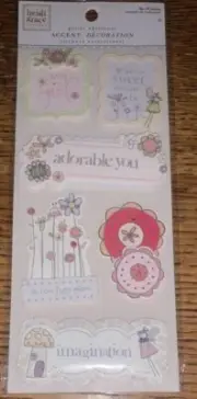 Heidi Grace ~Sweet Whimsy~Glitter Accents My Girl Adorable You Scrapbook Sticker