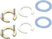 KONTONTY Set of 2 Nuts and Washers Kitchen Sink Fixing Tools Metal and Silicone Materials for Maintenance
