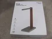 Sheffield Home Ella LED Desk Lamp with Wireless charging 15.2", Brushed Nickel/B