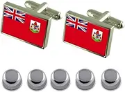 [Select Gifts] Shirt Dress Studs Bermuda Flag Cufflinks