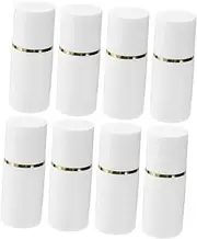 Ipetboom 8pcs Smudge Bottle Roll-on Bottle Leakproof Sub Refillable Lotion 20ml Roller Marker Bottle Dauber Tip Sponge Travel Essential Oil White Graffiti