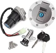 Ignition Key Switches for TZR125 TZR150 TZM150 TDM850 TZM TZR 125 150 Ignition Switch Seat Lock with Key Kit Ignition Barrel Key Switch(Set)