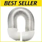 Flexible 4" x 8' Aluminum Duct Kit with Elbows - Secure Dryer Vent Solution