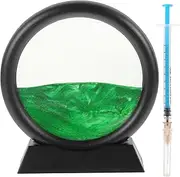 QUMIIRITY 3D Quicksand Artwork Rotating Moving Picture Decor Ornament for Office Home