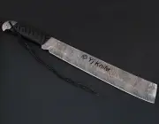 Tapanga, Machete Battle Ready, Handmade, Damascus Steel 17 Inches With Sheath