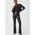 Spanx Leather Like Flare Pants in Black Size XL Petite NEW with Tags