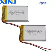 2PCS 3.7V 1000mAh 3.7Wh Li Battery 503450 Lipo For Bluetooth Speaker DashCam GPS