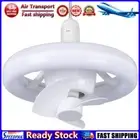 LF# Ceiling Fans with Light Bulb Remote RGB Mode Light Socket Fan 3 Color Dimmab