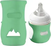 Glass Milk Bottle Covers,Breastfeeding Bottle Silicone Sleeve Food-Grade - Heat-Resistant Toddler Bottle Insulation Sleeve for All-Round Wrap