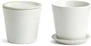 [Royal Doulton] Urban Dining 4-Piece Thermal Mug & Coaster/Lid Set, White