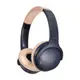 鐵三角Audio-Technica 藍芽無線耳罩式耳機(ATH-S220BT)-灰藍杏(NBG)色