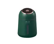 330ml Small Q Humidifier USB Small Household Mini Humidifier Office Desk Moisturizing Aromatherapy Air Moisturizer-Green