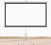 Projection Screen Pull Down, Portable Projector Screen White Curtain Easy to Clean Movie Screen for Backyard Movie Night/Small Party/Traveling(203x150cm/80x59in)