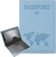 [ILIYAH] Passport Cover Passport Holder Travel Wallet Passport Case Slim Travel Document Organizer Stylish Travel Wallets(Blue)