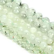 [Hamthuit] Natural Stone Round Loose Spacer Beads for Jewelry Making Needlework Bracelet DIY Necklace Accessories