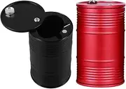 LIGHTAOTAO 2pcs Car Portable Ashtray Smokeless Ashtray for Vehicle Cup Holders Stylish Creative Design for Office Garden Parties and Patio Use