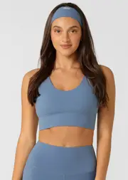 [Lorna Jane] LJ Active Headband in Blue One Size Moonlight Blue