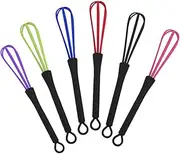 Baluue 6pcs Hair Dye Stirrer Dye Mixer Mini Hair Whisk Mixing Spoon for Hair Dye Brow Lamination Hair Paint Mixer Barber Scissors Hair Dye Whisk Hairdressing Color Hair Dye Cream Mixer